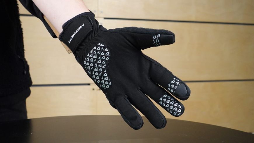 Рукавички MERIDA GLOVES WINTER M BLACK GREY 2280010530 фото