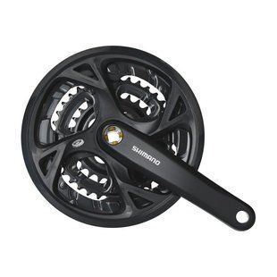 Шатуны Shimano FC-M391, 175мм, 48x36x26, пластиковая защита, черные, OEM AFCM391E866CL фото