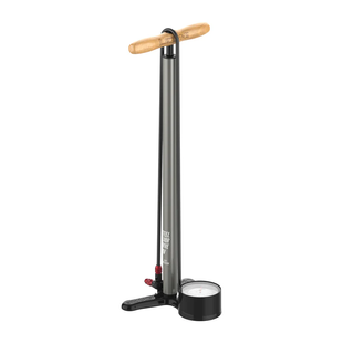 Напольный насос LEZYNE STEEL FLOOR DRIVE Манометр 3,5" Серый матовый 220psi Y18 4710582 552458 фото