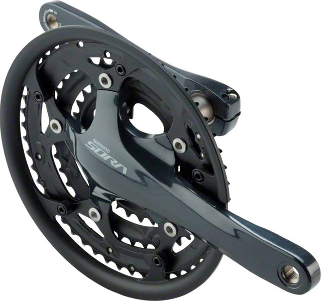 Шатуны Shimano FC-R3030 SORA, встроенная ось 175мм 50Х39X30, без каретки. EFCR3030EX090C фото