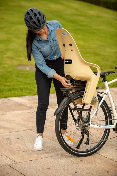 Детское велокресло Polisport Dieffe Bikey GP LM, на багажник, 22 кг, серый/черв. багажник HRP 8020200002-1 фото