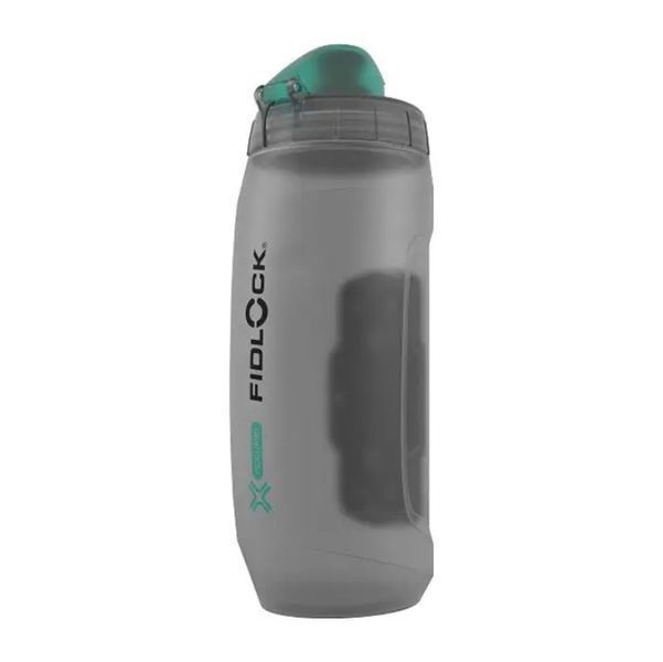 Антибактериальная фляга с конектором FIDLOCK TWIST single bottle 590 мл, прозрачная/черная 4251207 403736 фото