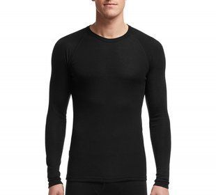 Термофутболка з довгим рукавом Icebreaker Everyday LS Crewe MEN black S 101 261 001 S фото