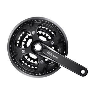 Шатуны Shimano FC-M6010-3 DEORE, интегрированная ось, 175мм, 48x36x26, 10-ск., пластиковая защита, OEM AFCT6010EB866CL фото
