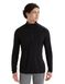 Термофутболка з довгим рукавом Icebreaker 200 Oasis LS Half Zip Black M 104 367 001 M фото 1