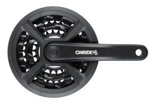 Комплект шатунов ONRIDE Trio 810P, под квадрат, 170 мм, 22-32-42Т, 8/7/6 ск., черный 2526116102614 фото