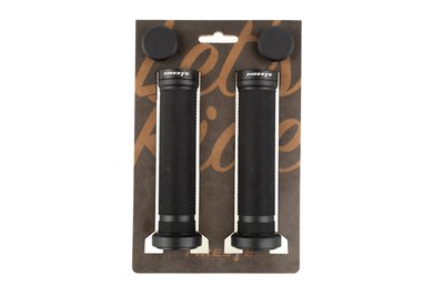 Ручки руля FireEye Stripper No.2, 140 мм, черный с черными замками FE_STRIP_NO2_BK BK фото