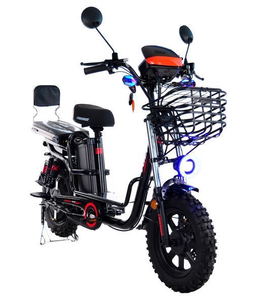 Електровелосипед СROSSRIDE VOLT CTB 16", Чорний (зі складним сидінням) 4074Е фото