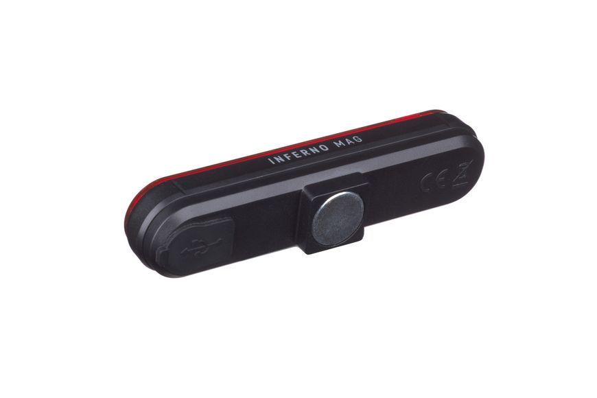 Заднє світло ONRIDE Inferno 20 Mag чорний (100 lm, 700 mAh, Type-C), пластикове, кріплення на магніт 2526116104619 фото
