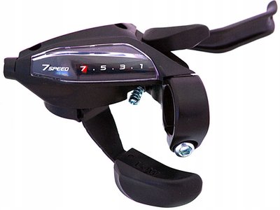 Гальмівна ручка/шифтер (моноблок) Shimano ST-EF500, права, 7 швидкостей, ОЕМ ASTEF5002RV7AL фото