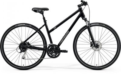 Велосипед MERIDA CROSSWAY 100, XS (L) (43L), GLOSSY BLACK (MATT SILVER) A62211A 00803 фото