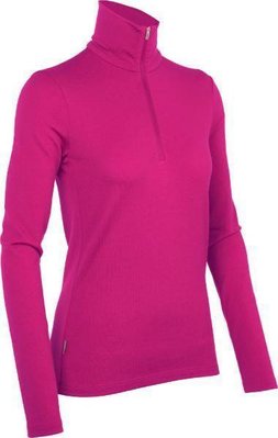 Термофутболка с длинным рукавом Icebreaker BF 260 Tech Top LS Half Zip WMN magenta S 100 524 J78 S фото