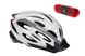 Шлем ONRIDE Grip, белый, L (58-61 см) + Мигалка ONRIDE Row 6936116100868 фото 1