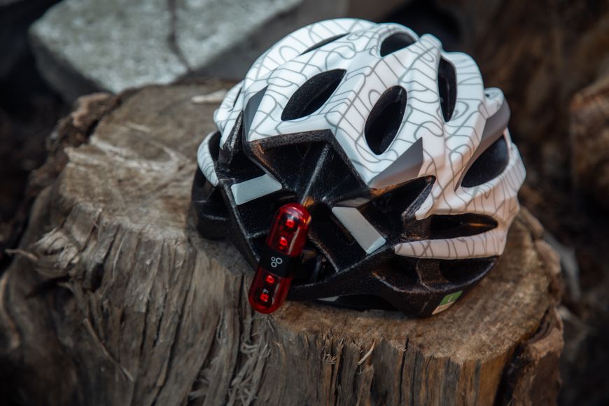 Шлем ONRIDE Grip, белый, L (58-61 см) + Мигалка ONRIDE Row 6936116100868 фото