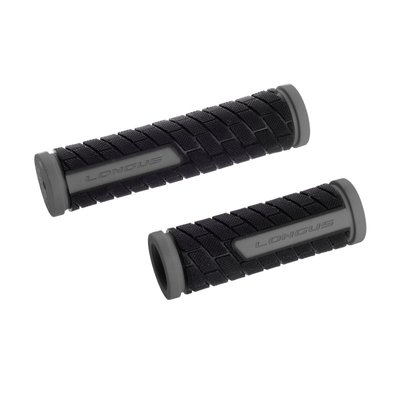Ручки руля Longus GRID SHIFT, 128мм, серо/черный 38258 фото