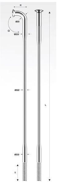 Набор спиц Pillar Treo 288MM 38PC, черный (1800040) 1800040 фото