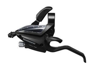 Гальмівна ручка/шифтер (моноблок) Shimano ST-EF500, ліва, 3 швидкості ESTEF5002LSBL фото
