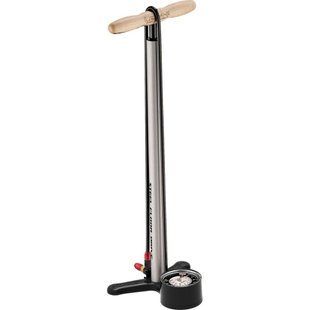Підлоговий насос Lezyne STEEL FLOOR DRIVE Манометр 3,5", 220psi, сріблястий 4712805 997183 фото