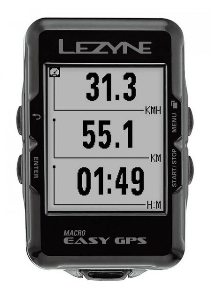 Велокомп’ютер Lezyne Macro Easy GPS, чорний Y13 4712806 003029 фото
