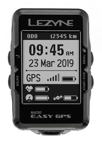 Велокомпьютер Lezyne Macro Easy GPS, черный Y13 4712806 003029 фото