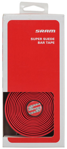 Обмотка руля Sram SuperSuede Bar Tape 2&times;30мм, красный (2 шт) 00.7915.064.050 фото
