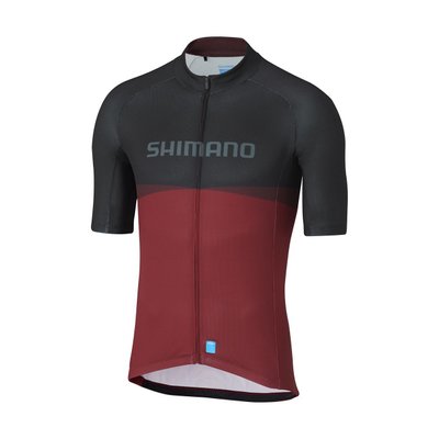 Велоджерси Shimano TEAM, черный/бордовый, XXL ECWJSPSTS21MR0108 фото