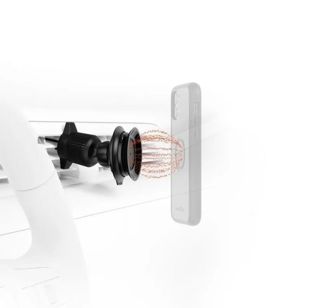 Крепление телефона в отверстие кондиционера автомобиля FIDLOCK VACUUM car vent base, черный 4251207 405815 фото