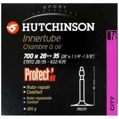 Камера 28 x 1.1-1.37 (28/35-622/635) Hutchinson Protect Air, presta 48mm CV657101 фото