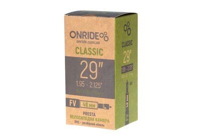 Камера ONRIDE Classic 29"x1.95-2.125" FV 48 RVC, разборный ниппель 6936116100722 фото