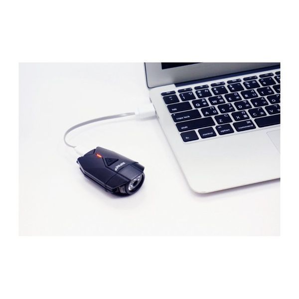 Світло переднє Infini Super Lava USB I-263P, 300Lm, 3W, 4F, чорний/титан, кріплення на шолом 455027 фото