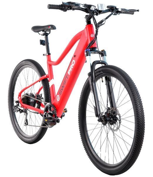 Велосипед SWIFT.PRO MTB AL "EHIM011" E-BIKE 350W 27.5", Красный 4040E фото