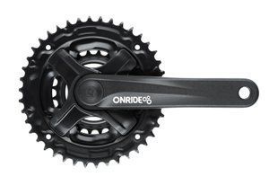 Комплект шатунов ONRIDE Trio 820, под квадрат, 170 мм, 22-32-42Т, 8/7/6 шв., черный 2526116102612 фото