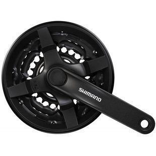 Шатуны Shimano FC-TY301, 150мм, 42X34X24, защита звезд EFCTY301K244CLB фото