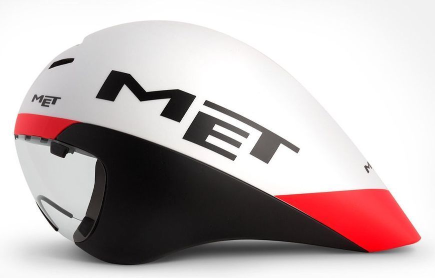 Шлем MET MET DRONE WIDE BODY CE WHITE BLACK RED | MATT M (54-58) 3HM 100 MO BI2 фото