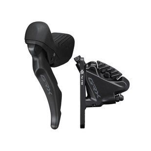 Гидравлический дисковый тормоз/шифтер Shimano RX610-2 GRX, передний (левая тормозная ручка BL-RX610, калипер BR-RX400, гидролиния 1000мм) IRX6101DLF6SC100A фото
