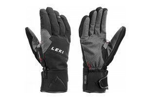 Перчатки горнолыжные LEKI Tour Precision black-chrome-white 9 636 776301 090 фото